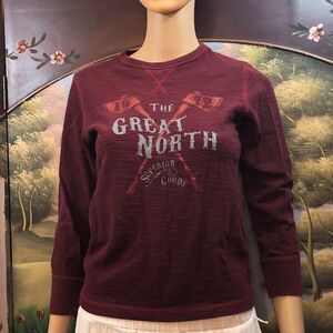 Arizona Jean Co. Boys Maroon "The Great North" L/S Thermal Sz. M(8)